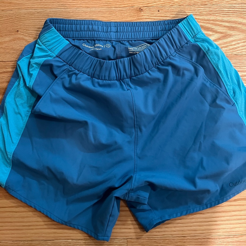 Outdoor Voices - 5 inch lined running shorts - Blue - Small